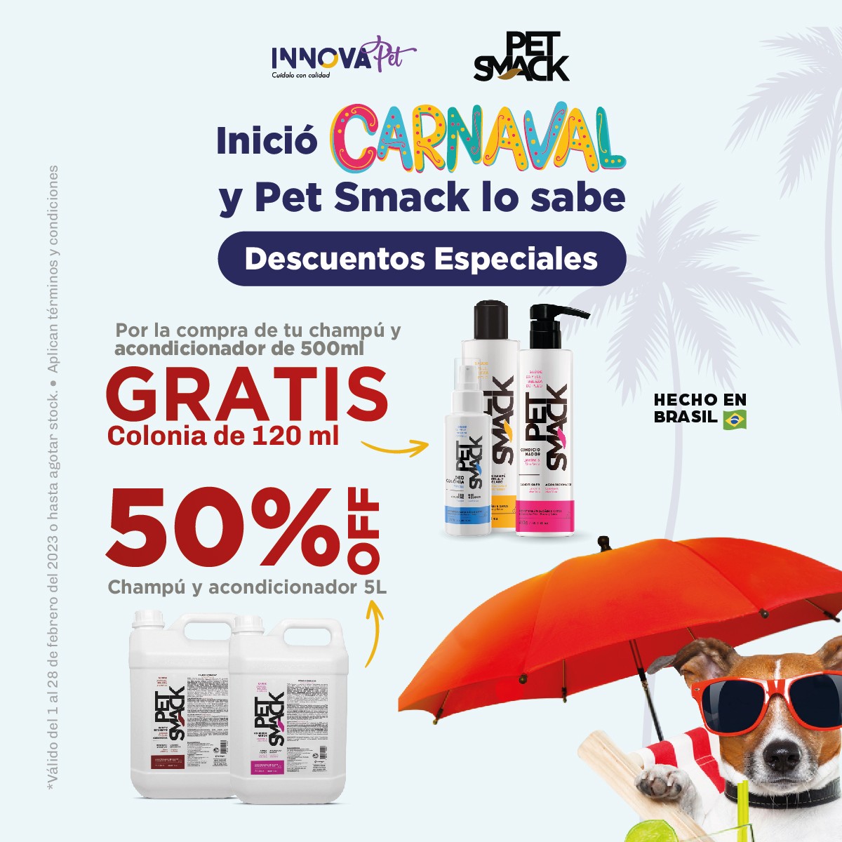 Inició carnaval y Pet Smack lo sabe.