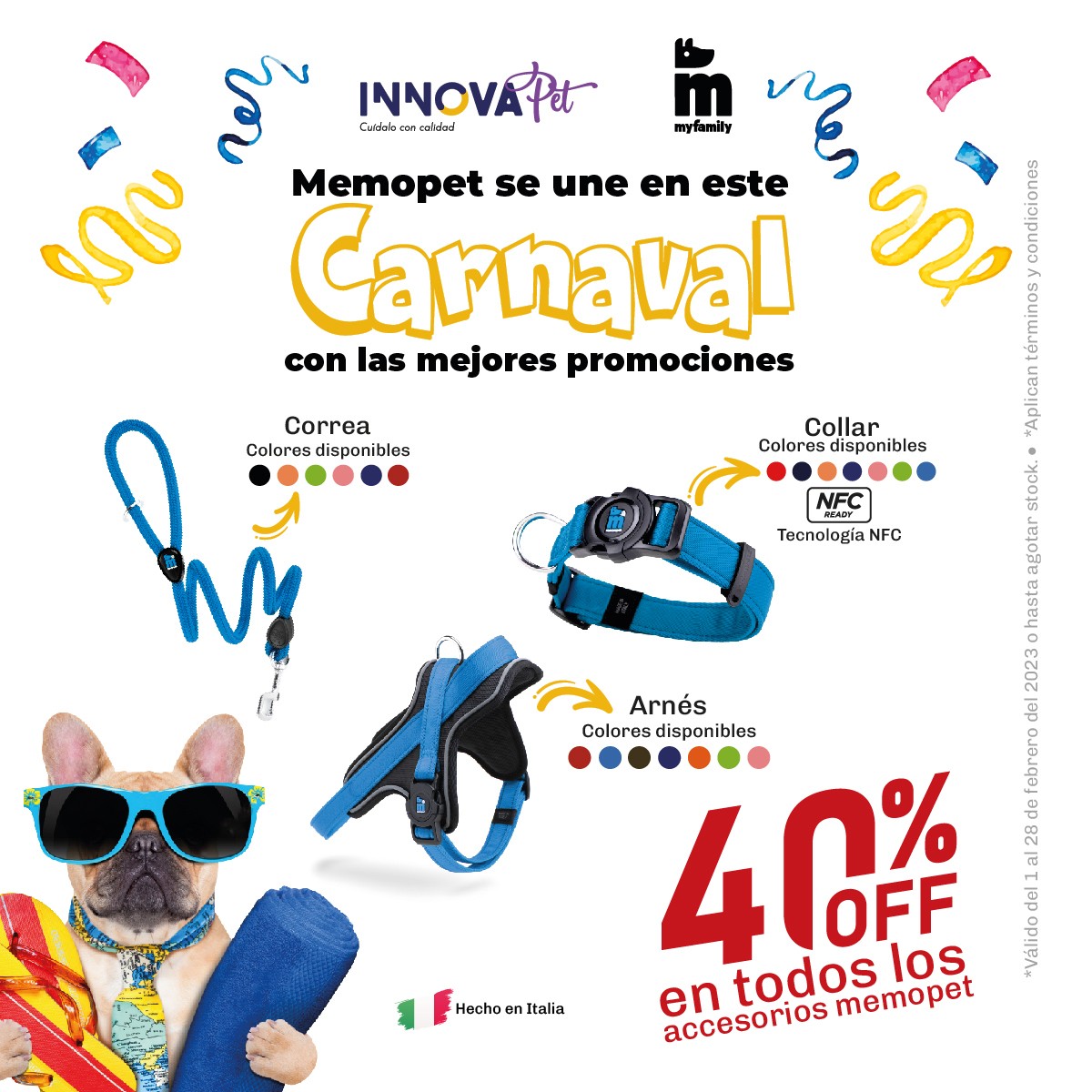 Memopet se une en este carnaval con las mejores promociones.