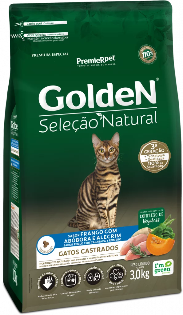 Golden Selección Natural – Gatos Castrados